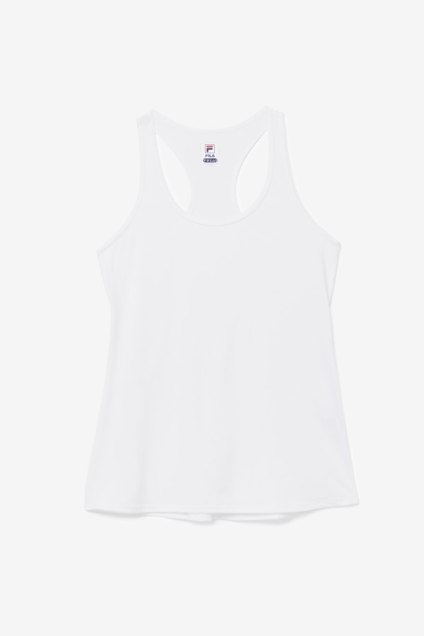Pickleball Racerback Tank Fila White