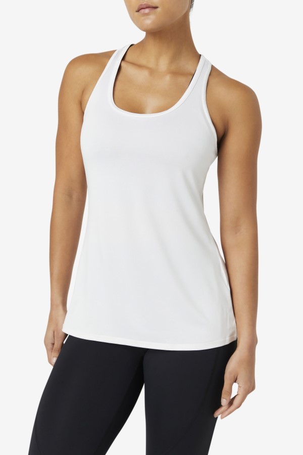 Pickleball Racerback Tank Fila White