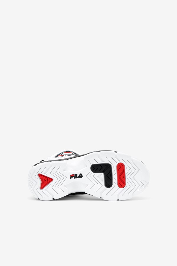 White/Black/Red Fila big kids\' Grant Hill 2
