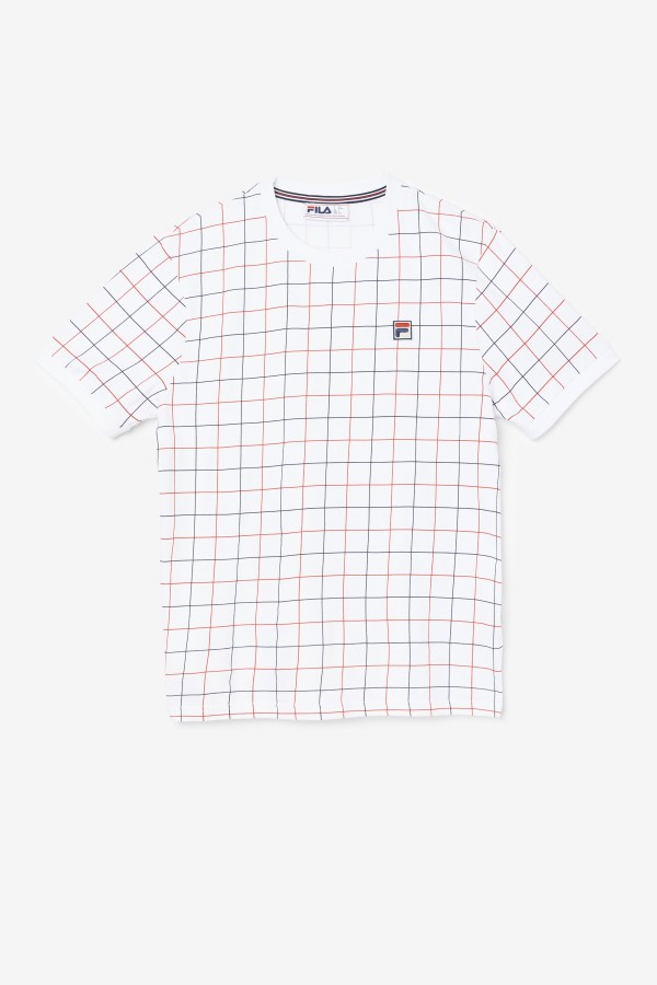 Fila White/Red/Navy Casbian Crew