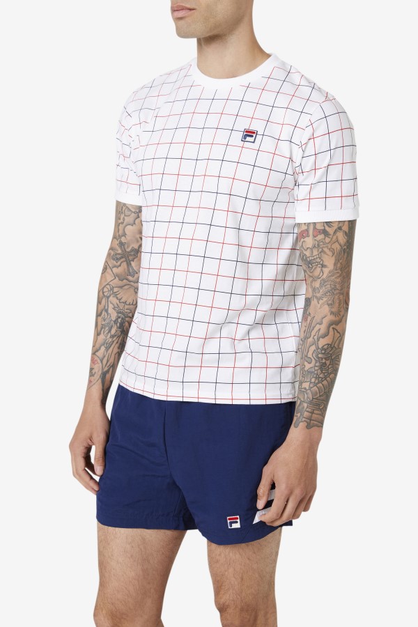 Fila White/Red/Navy Casbian Crew