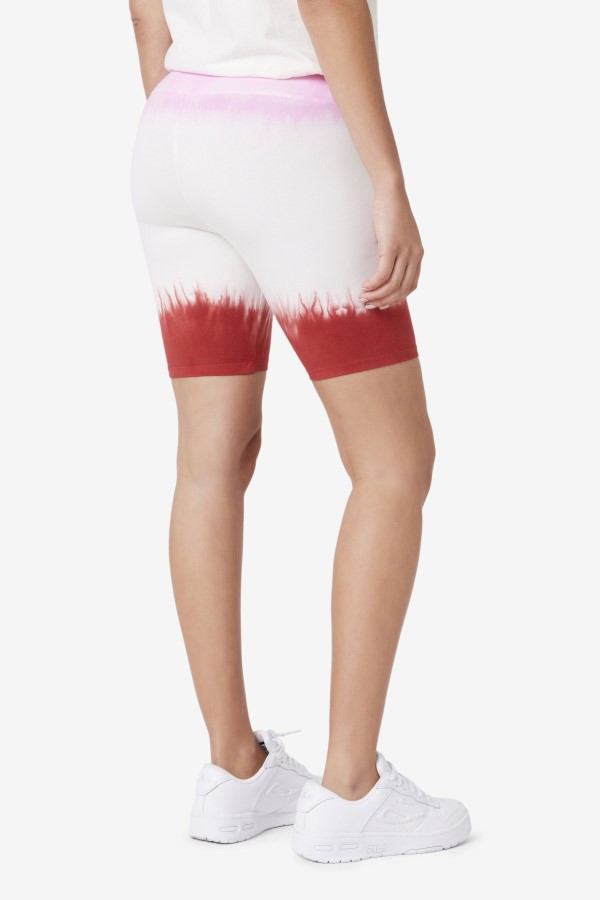 Taima Tie Dye Bike Short Fila Pirouette/White/Earth Red