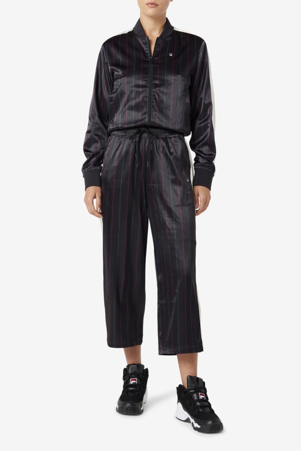 Farah Satin Track Jacket Fila Black/Tofu