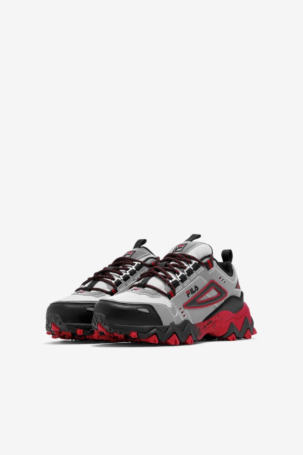 Fila Big Kids\' Oakmont TR Metallic Silver/Black/Red