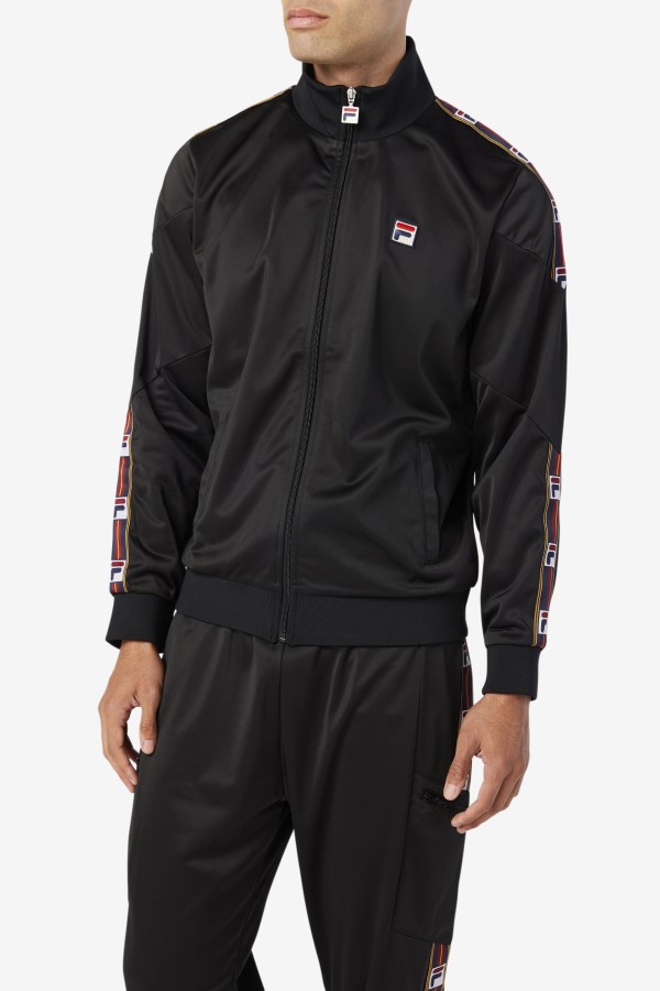 Black Carson Track Jacket Fila