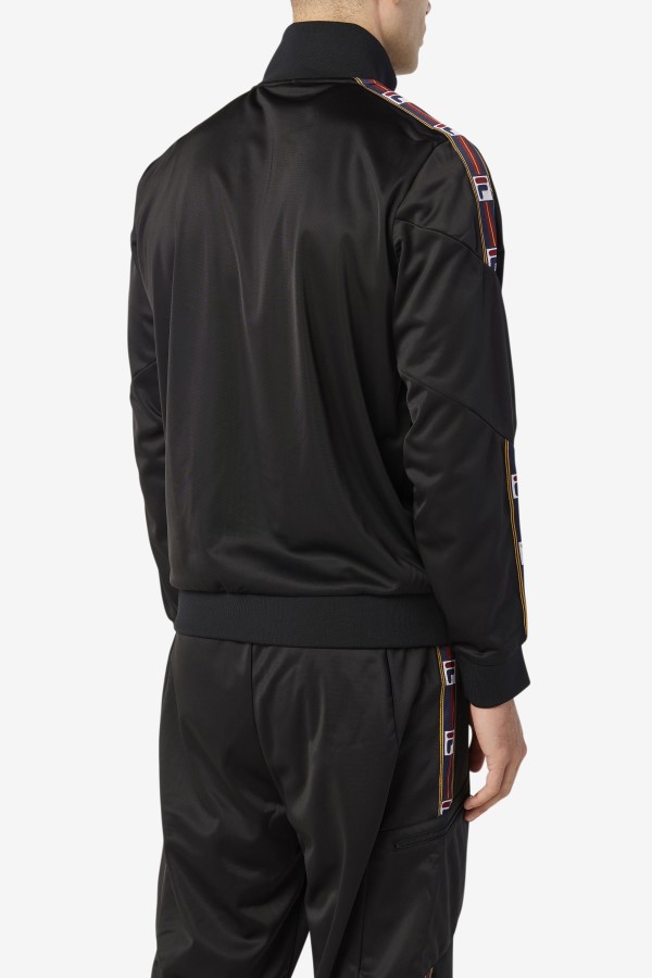 Black Carson Track Jacket Fila