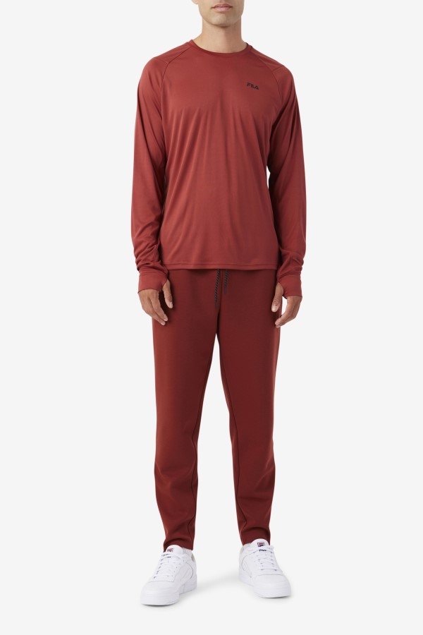 Fila Russet Brown/Black Jazam Long Sleeve Crew