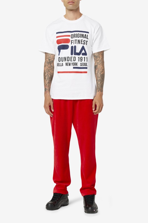 White/Navy/Red Original Fitness Tee Fila