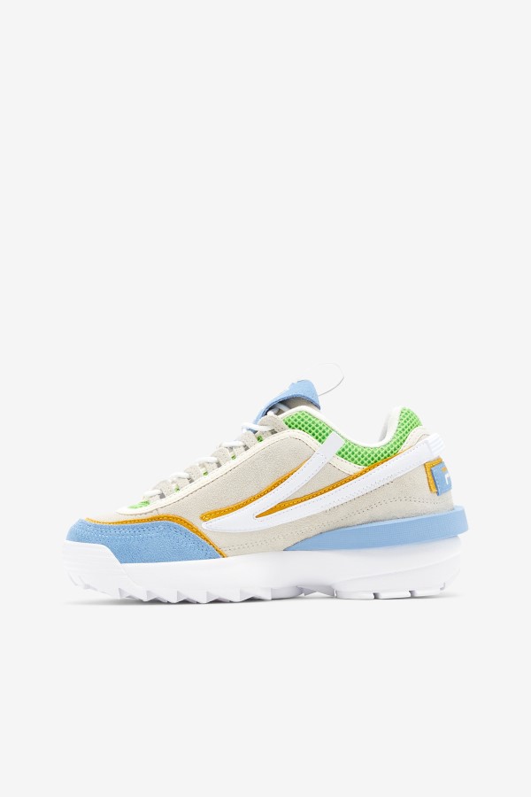 White/Dusk Blue/Jasmine Green Fila Women\'s Disruptor 2 EXP