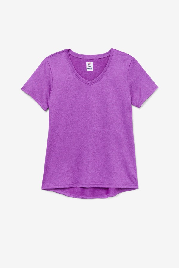 Pickleball Silky V-Neck Fila Purple Cactus Heather