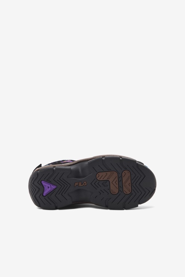 Fila Little Kids\' Grant Hill 2 Outdoor Black/Pinecone/Purple