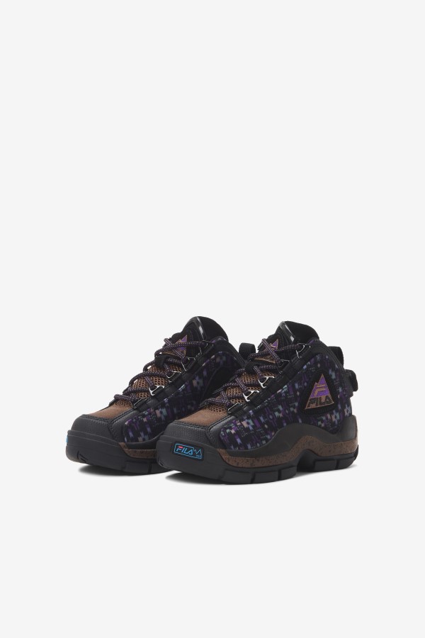 Fila Little Kids\' Grant Hill 2 Outdoor Black/Pinecone/Purple