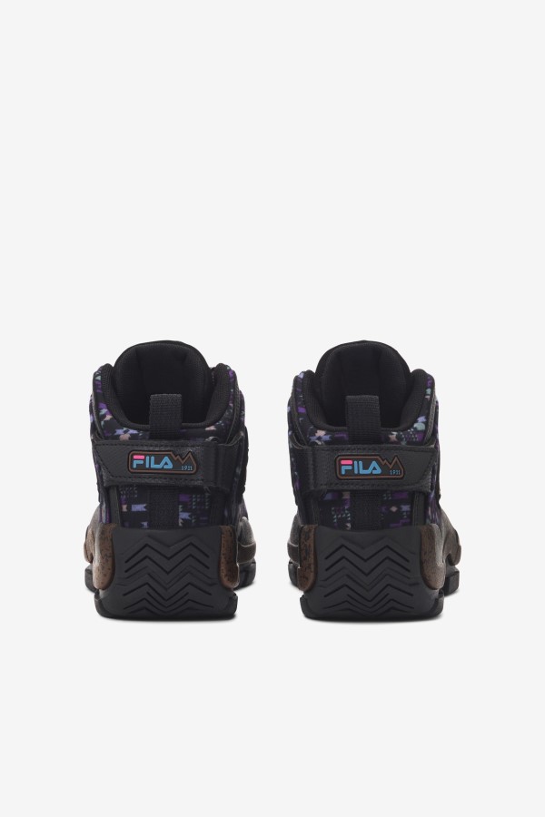 Fila Little Kids\' Grant Hill 2 Outdoor Black/Pinecone/Purple