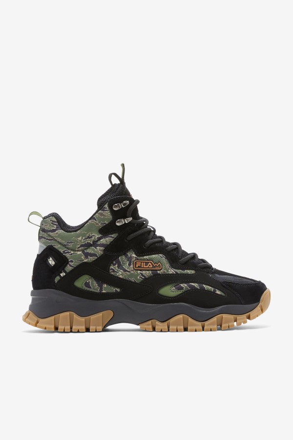 Black/Chive/Gum Fila Men's Ray Tracer TR 2 MID