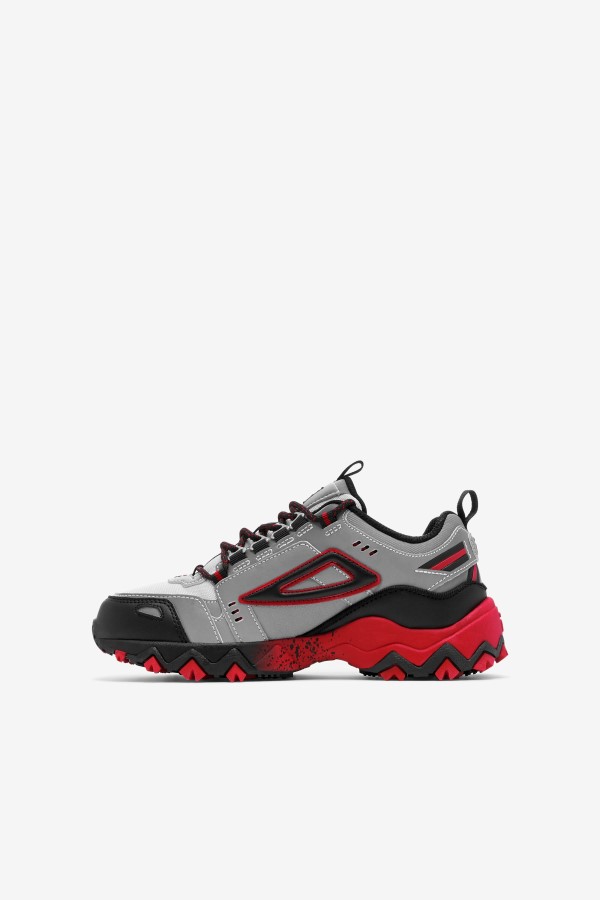 Fila Little Kids\' Oakmont TR Metallic Silver/Black/Red