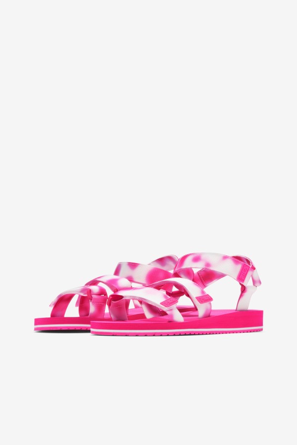 Multi/Pink Glo/White Fila Women\'s Drifter Ts Tie Dye