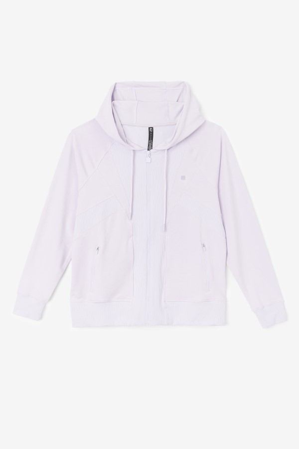 Fila Fi-Lux Texture Full Zip Hoodie Lavender Blue
