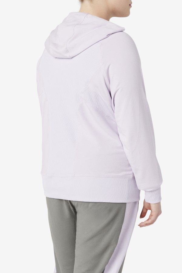 Fila Fi-Lux Texture Full Zip Hoodie Lavender Blue