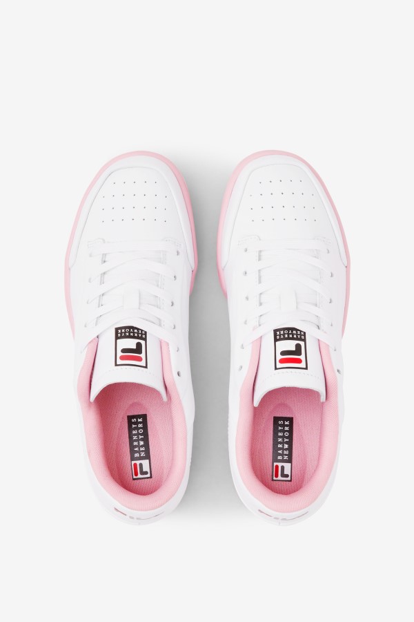White/Coral Blush/Black Women\'s Original Tennis Lux X Barneys Fila
