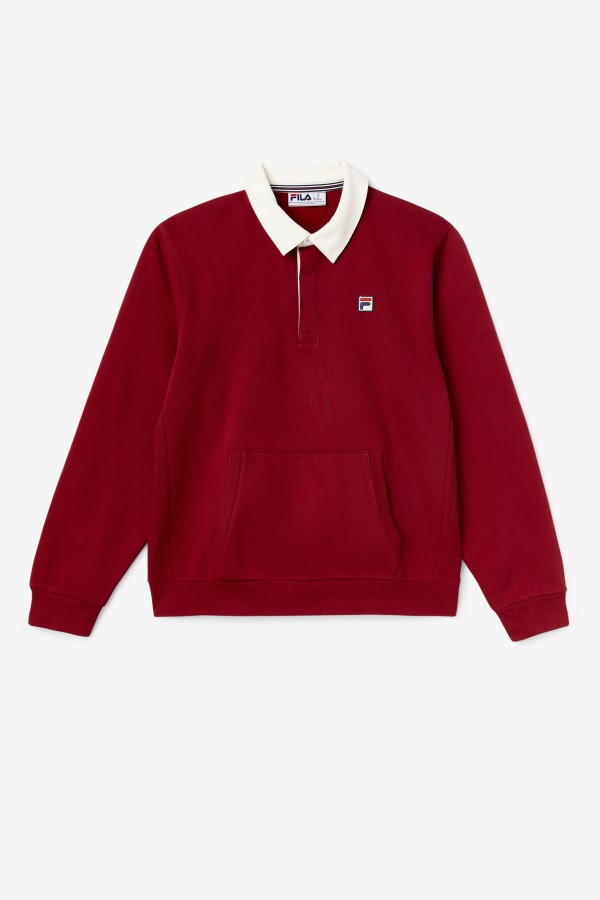 Edison Fleece Rugby Fila Rhubarb/White