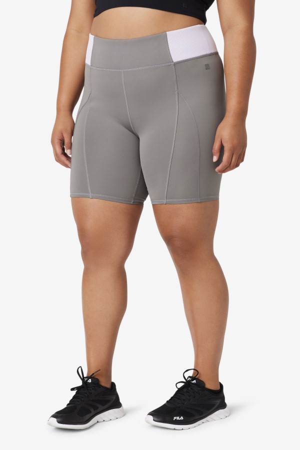 Fila Forza 8\" Texture Bike Short Gargoyle/Lavender Blue