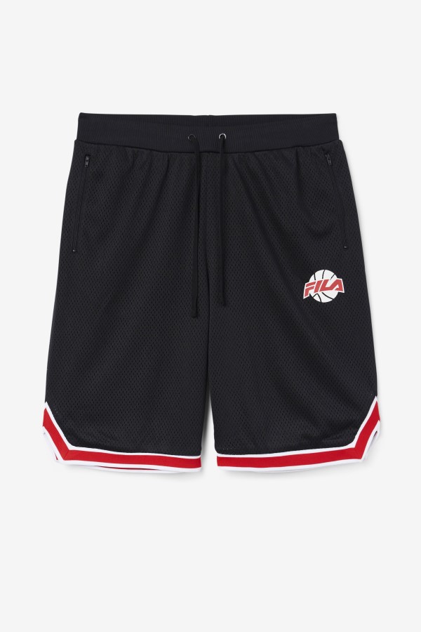 Fila Black/Red/White Ovi Basketball Short