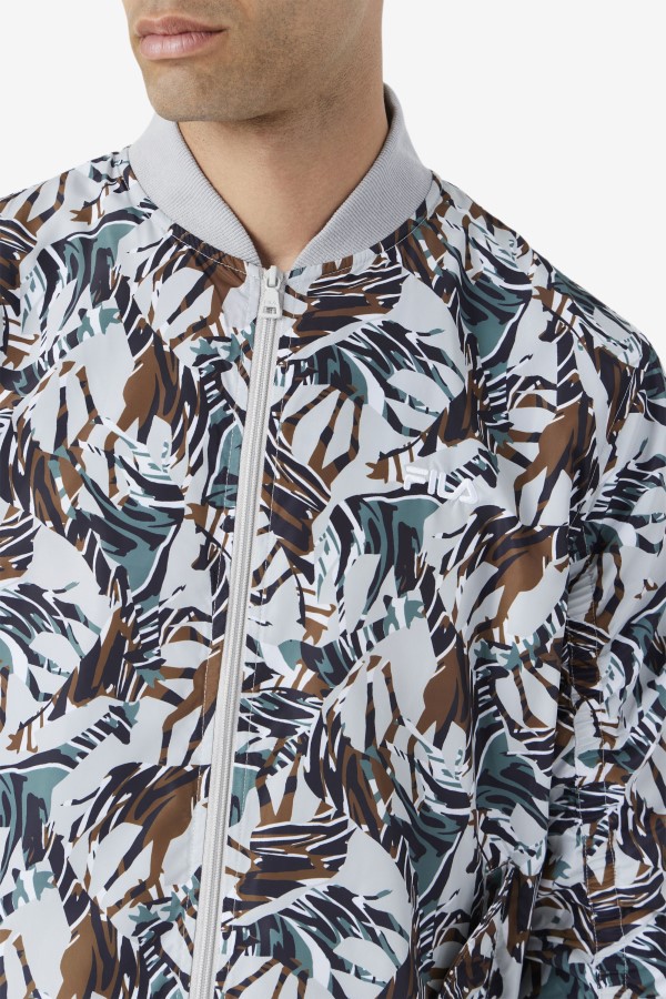Giraffe Print Mav Bomber Jacket Fila