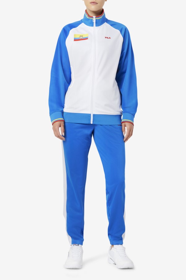 Ecuador Track Jacket Fila White/Blue/Fiery Red/Yellow