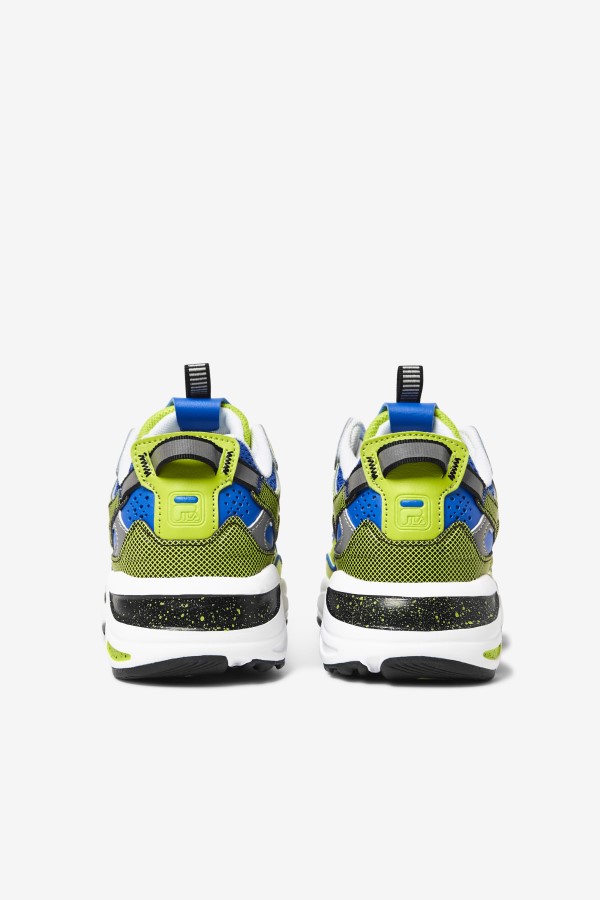 Fila Big Kids\' Ray Tracer Apex White/Black/Lime Punch