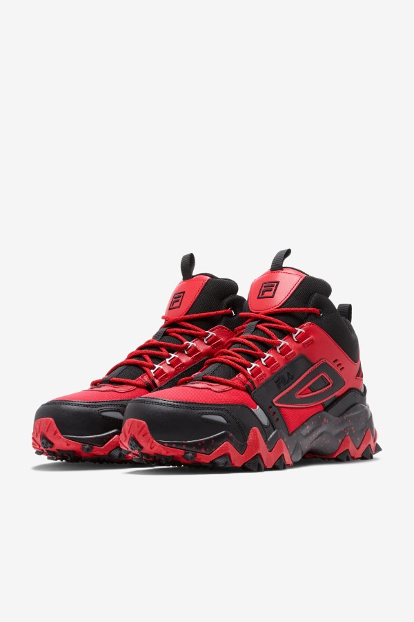Men\'s Oakmont Tr Mid Fila Red/Black/Metallic Silver