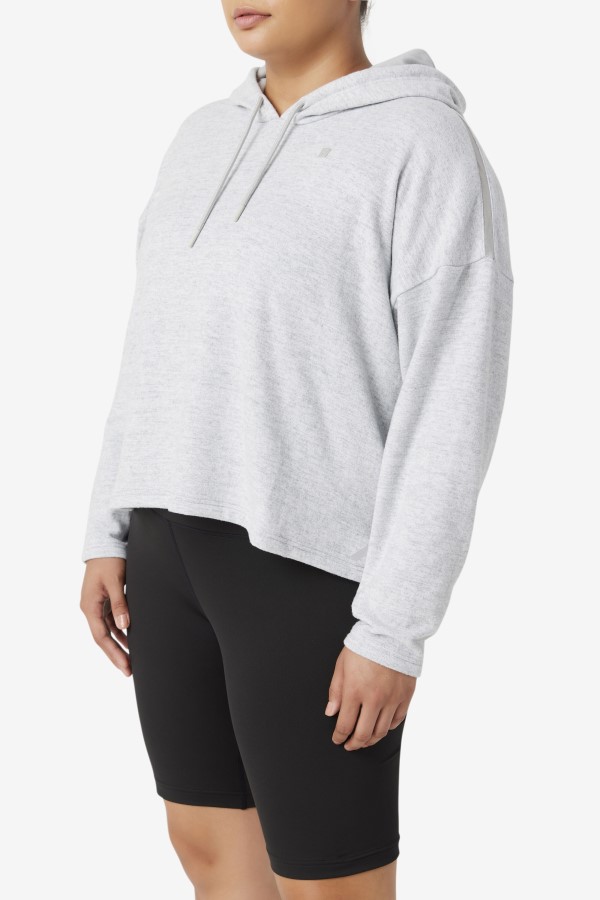 Highrise Heather Fi-Lux Cropped Hoodie Fila