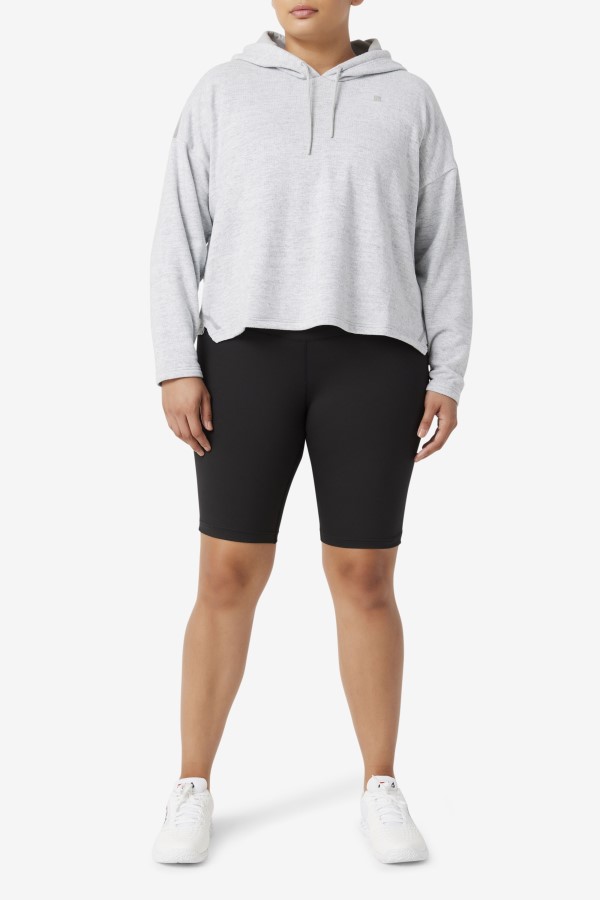 Highrise Heather Fi-Lux Cropped Hoodie Fila