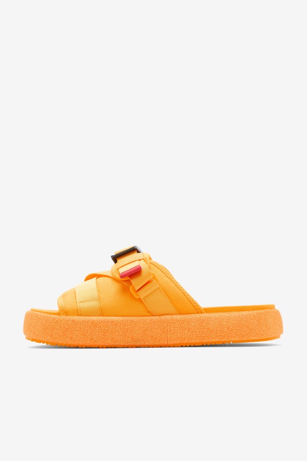 Saffron/Red Fila Men\'s Atlas Slide