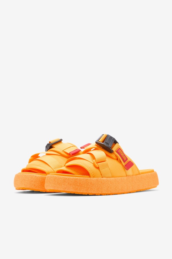Saffron/Red Fila Men\'s Atlas Slide