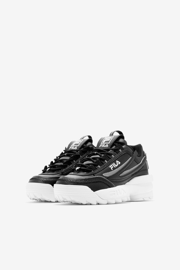 Black/White Little Kids\' Disruptor 2 EXP Fila