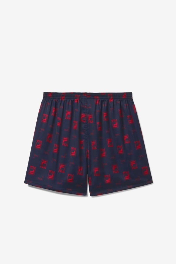 Navy/Red Fila 2Pac Logo Print Boxer