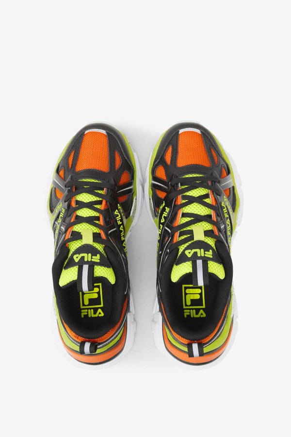 Big Kids\' Electrove 2 Fila Black/Red Orange/Lime Punch