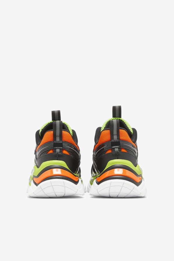 Big Kids\' Electrove 2 Fila Black/Red Orange/Lime Punch