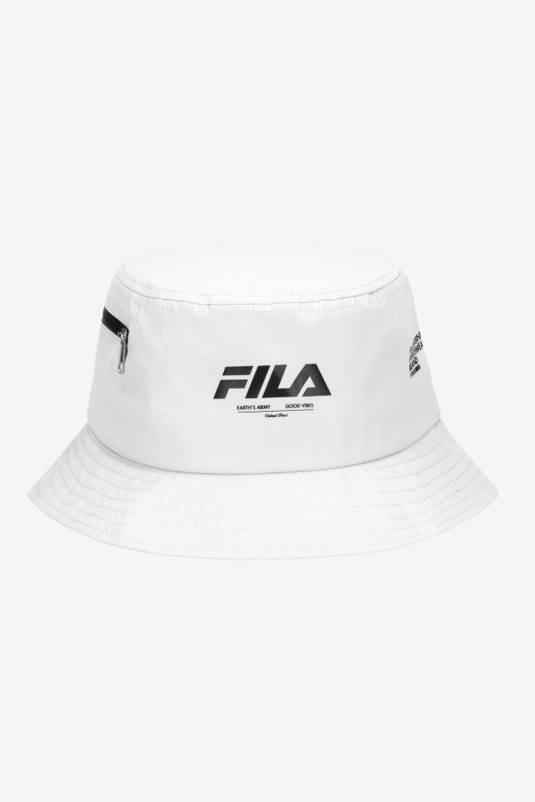 Ripstop Bucket Hat White Fila