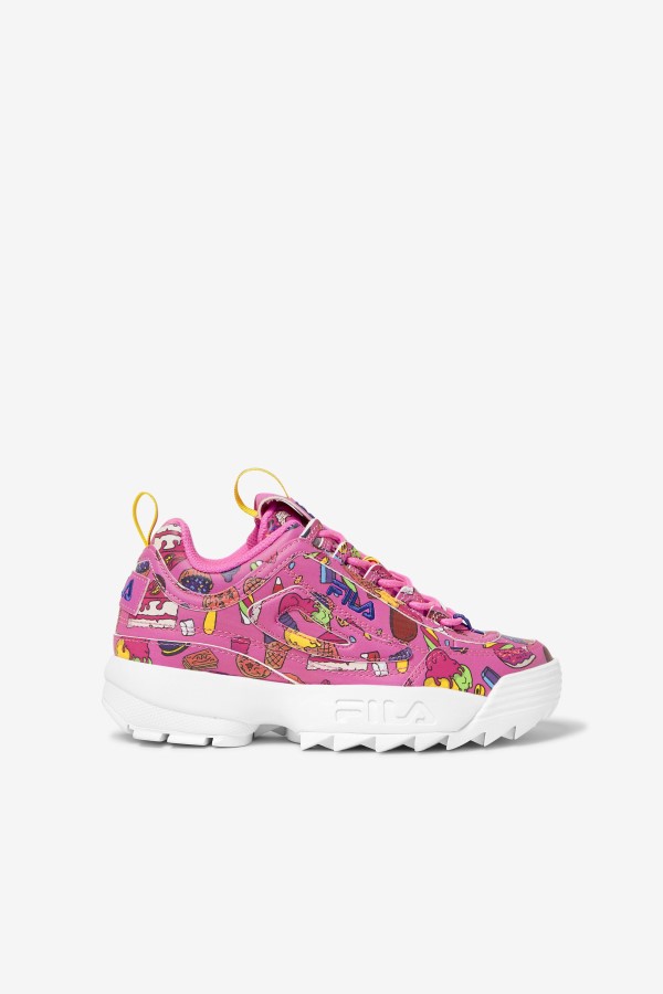 Big Kids' Disruptor 2 Premium Sugar Plum/Purple/Lemon Fila