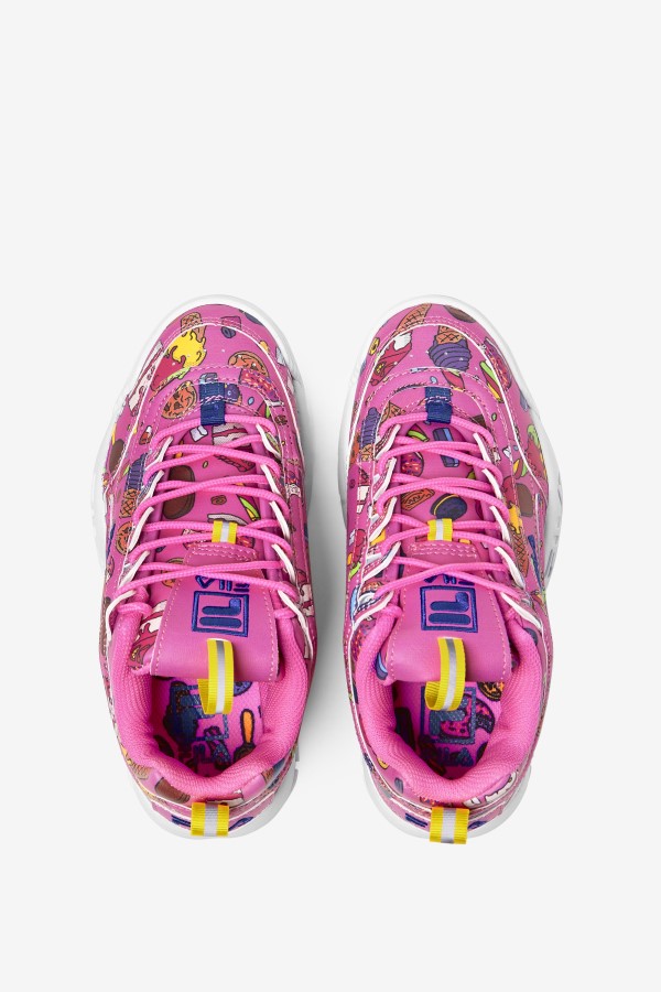 Big Kids\' Disruptor 2 Premium Sugar Plum/Purple/Lemon Fila