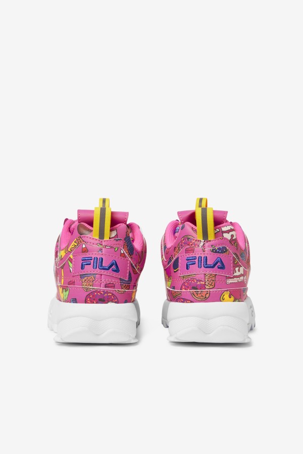 Big Kids\' Disruptor 2 Premium Sugar Plum/Purple/Lemon Fila