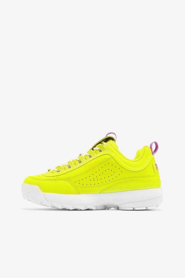 Women\'s Disruptor 2 Premium Yellow/Orchid Flower/White Fila