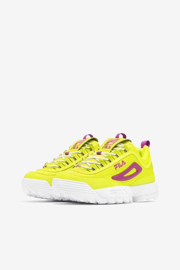 Women\'s Disruptor 2 Premium Yellow/Orchid Flower/White Fila