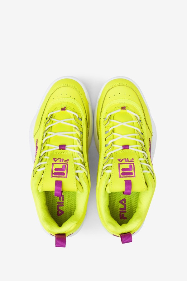 Women\'s Disruptor 2 Premium Yellow/Orchid Flower/White Fila