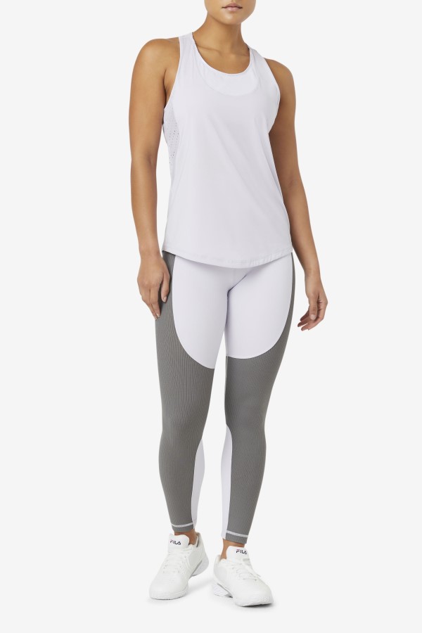 Lavender Blue/Gargoyle Forza Textured Long Legging Fila