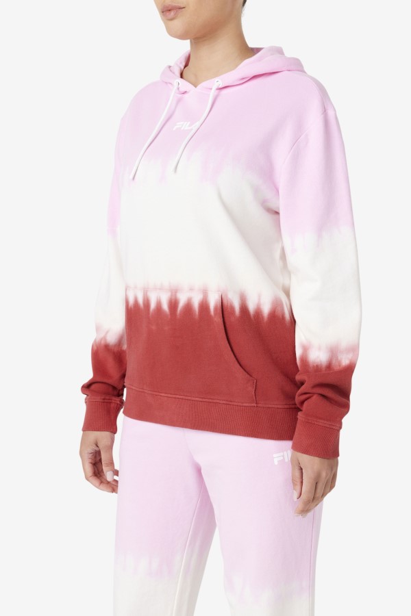 Fila Pirouette/White/Earth Red Aerolynn Tie Dye Hoodie