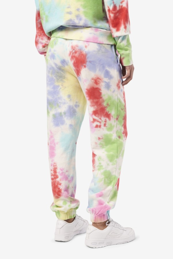 Green/White/Periwinkle/Red Fila Raleigh Tie Dye Jogger