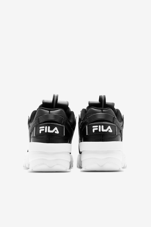 Black/White Big Kids\' Disruptor 2 EXP Fila