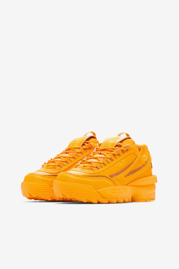Yellow/Burnt Orange Fila Women\'s Disruptor 2 Exp